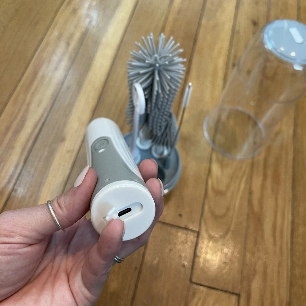 Orzbow Baby Bottle Straw Brush Cleaning Sterilizing Set Rechargeable Travel